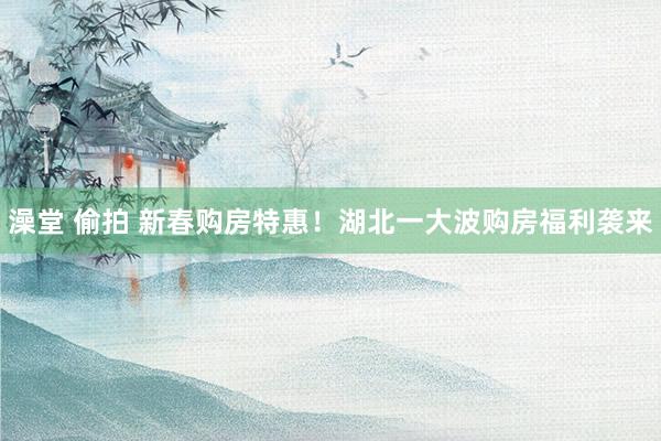 澡堂 偷拍 新春购房特惠！湖北一大波购房福利袭来